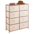 thumbnail image 1 of mDesign Large Storage Dresser Furniture, 8 Fabric Drawers, Light Pink/Rose Gold, 1 of 7