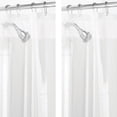 thumbnail image 1 of mDesign Long PEVA 72" x 72" Waterproof Shower Curtain Liner, 2 Pack, Clear, 1 of 9