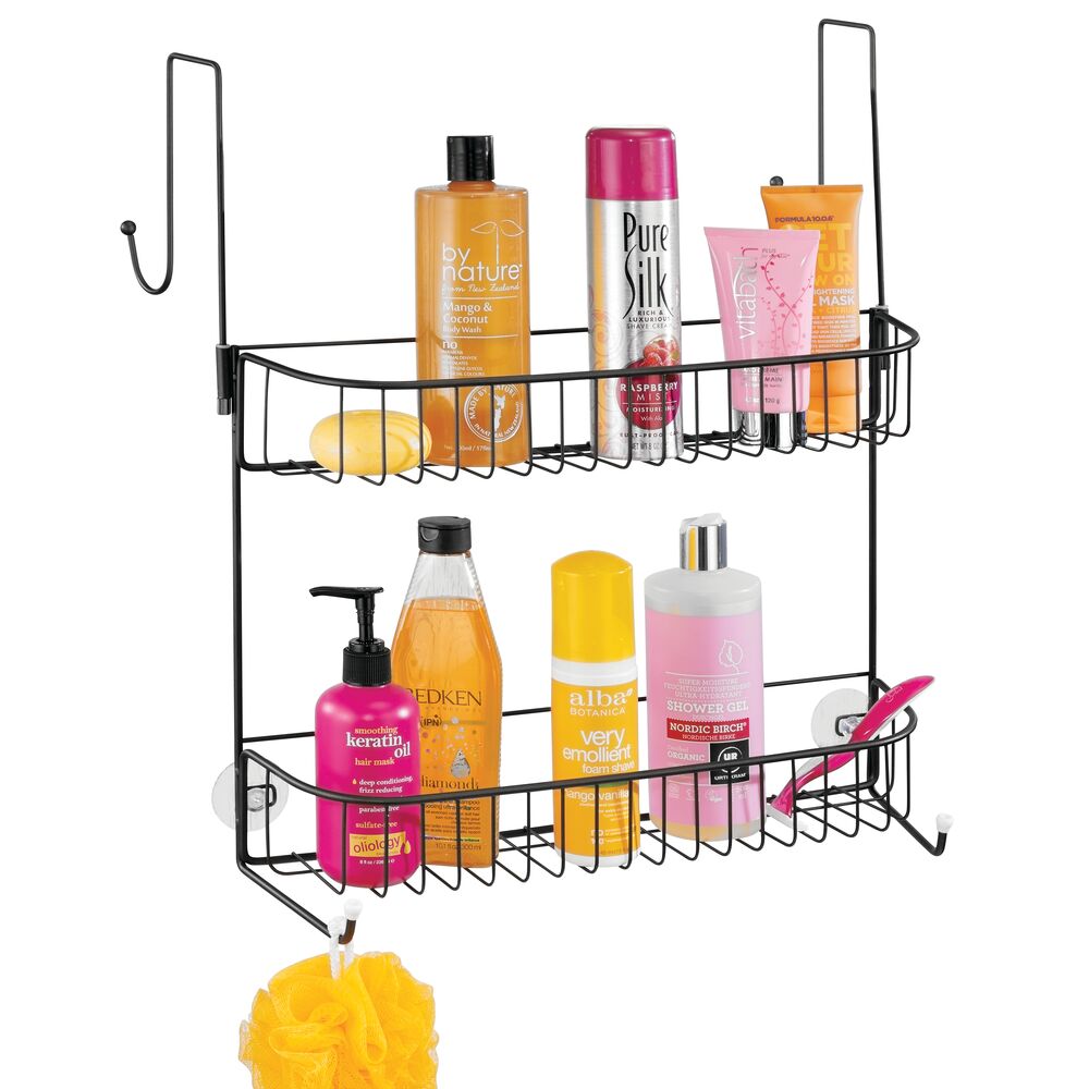 Better Homes & Gardens Bryn Over Door Shower Caddy, Matte Black