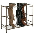 thumbnail image 1 of mDesign Metal Boot Storage and Organizer Rack, Holds 6 Pairs - Espresso Brown, 1 of 8
