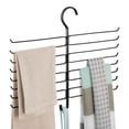 thumbnail image 1 of mDesign Metal Closet Rod Hanging Accessory Storage Organizer Rack - Black, 1 of 5