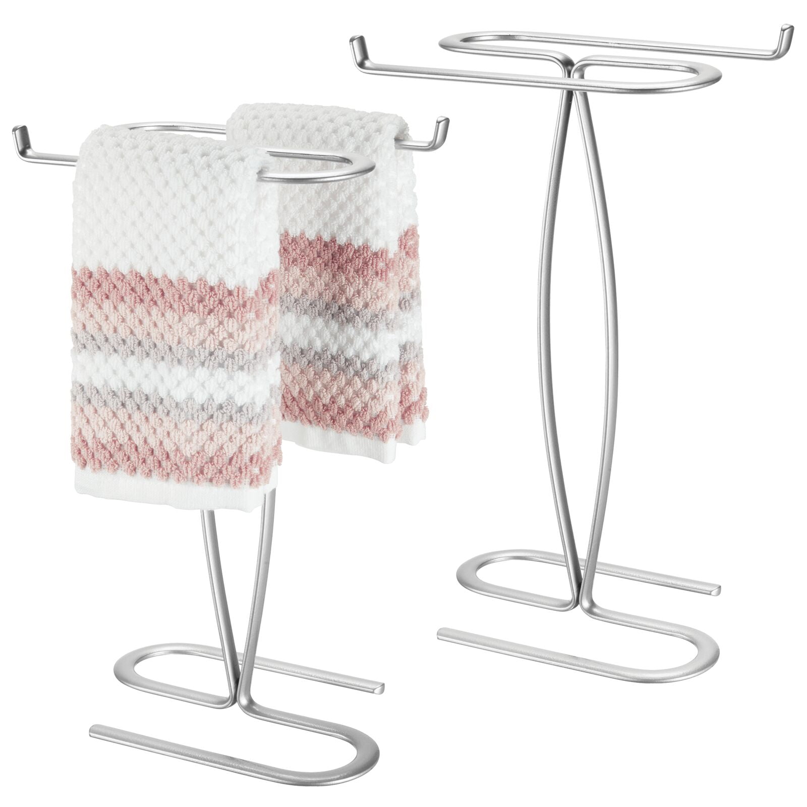 Chrome countertop outlet hand towel holder
