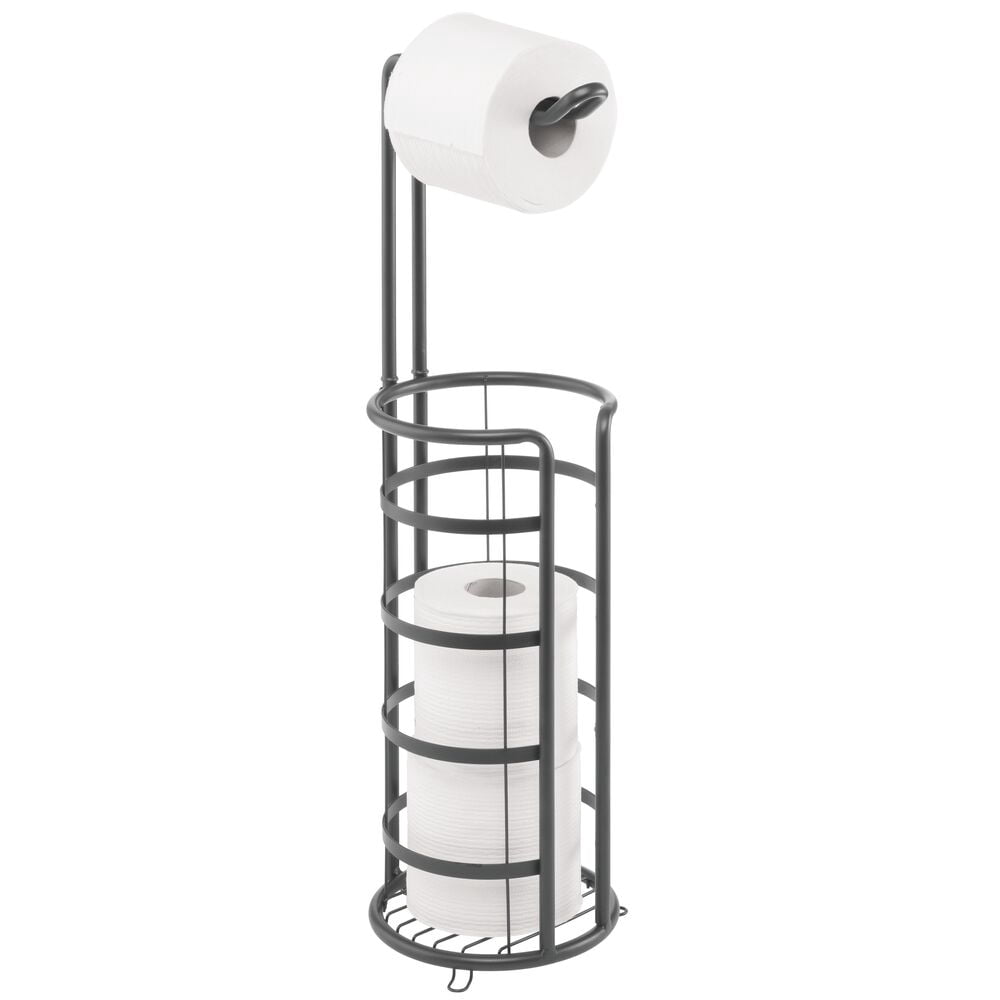 Mdesign Metal Toilet Paper Holder Stand And Dispenser