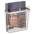 thumbnail image 1 of mDesign Metal Wire Wall Mount Magazine Holder, Storage Organizer Rack - Satin, 1 of 7