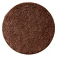 thumbnail image 1 of mDesign Microfiber Accent Rug Mat, 24" Diameter - Chocolate Brown, 1 of 7