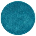 thumbnail image 1 of mDesign Microfiber Accent Rug Mat/Runner, 24" Diameter - Heather Teal Blue, 1 of 8