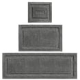thumbnail image 1 of mDesign Microfiber Polyester Bathroom Rugs for Indoor Bath, Set of 3 - Dark Gray, 1 of 9