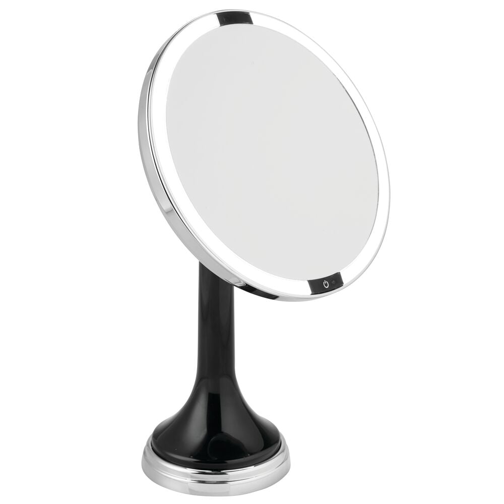 mDesign Modern Motion Sensor LED Lighted Makeup Bathroom Vanity Mirror ...