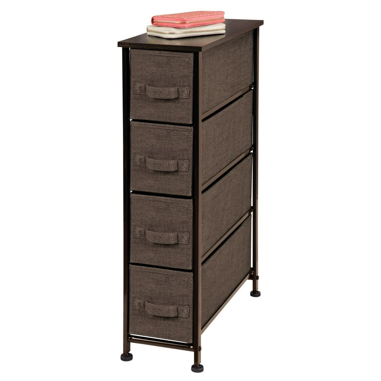 Espresso narrow chest of cheap drawers