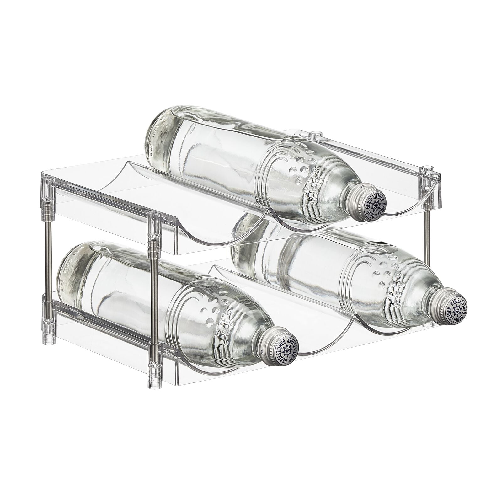 mDesign Nate Home by Nate Berkus 6Bottle Water and Wine Organizer