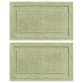 thumbnail image 1 of mDesign Non-Slip Microfiber Bathroom Rug, 21" x 34" - 2 Pack - Sage Green, 1 of 9