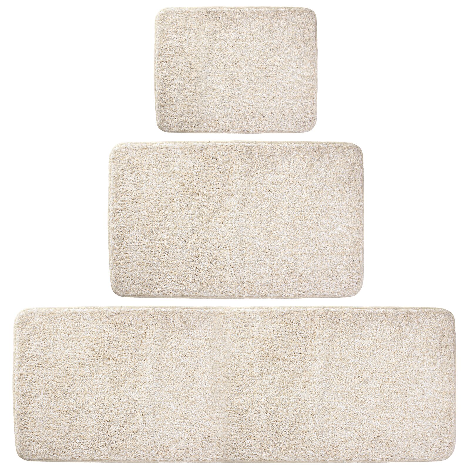 InterDesign Microfiber Heathered Bath Rug