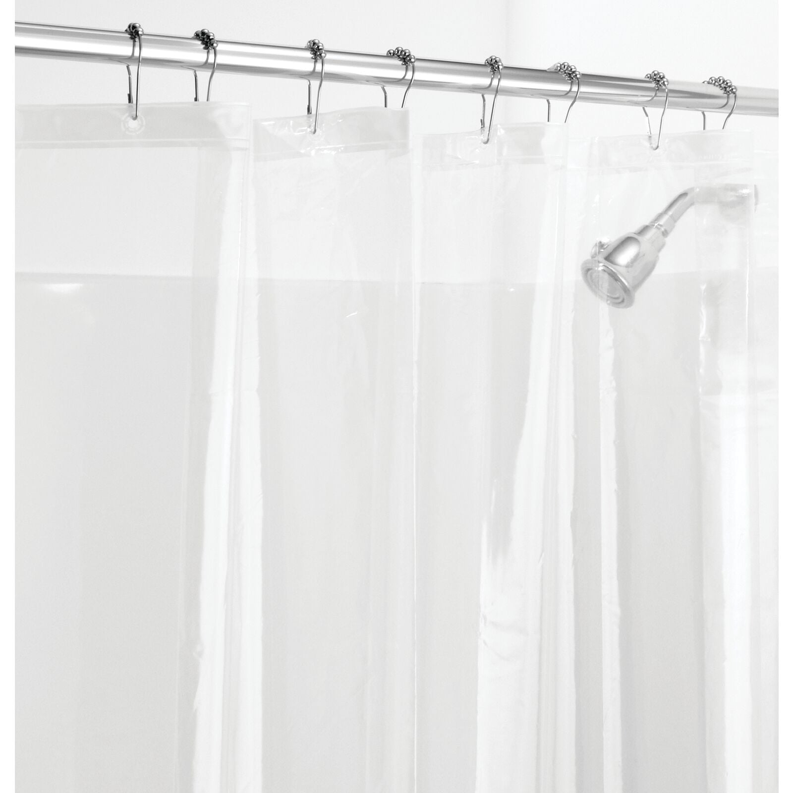 mDesign PEVA Shower Curtain Liner 84" x 72" Deluxe Water/Odor Resistant Heavy Plastic 3Gauge