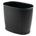 thumbnail image 1 of mDesign  Plastic 2.25 Gallon Slim Trash Can Garbage Wastebasket Bin, Black, 1 of 5