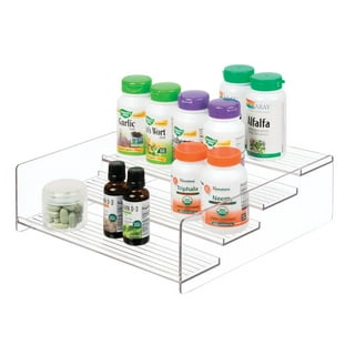 Medicine Cabinet Organizer 2-Tier Pull-and-Rotate Shelf Storage Rack  Organizer for Holding Prescription Bottles, Cosmetics 11 H x 4 W x 11.22  L