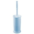 thumbnail image 1 of mDesign Plastic Compact Bathroom Toilet Bowl Brush and Holder - Light Blue, 1 of 8