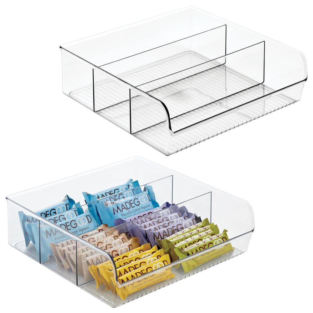 The Home Edit Everything XL Storage Bin Clear Plastic Stackable Organizer,  10 x 20 x 6 