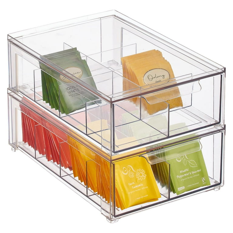  mDesign Plastic Pantry Organization and Storage Bin w