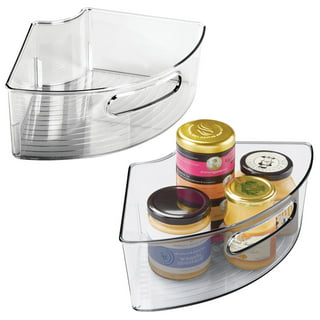4-Pack Lazy Susan Organizer w/ Front Handle, Wedge Storage Bin Cabinet  Container - On Sale - Bed Bath & Beyond - 35453096