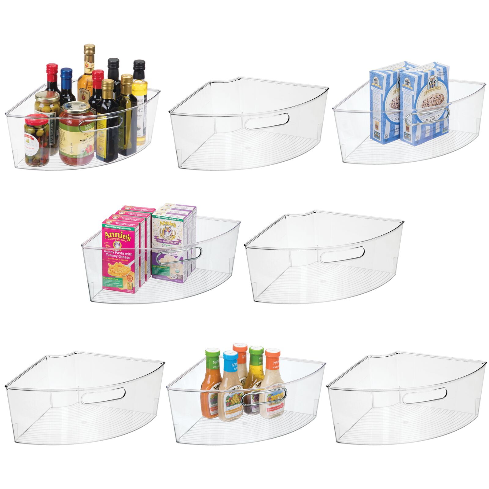 Simple Design Lazy Susan Organizer – Kitchen Cabinet Organizer – Heavy Duty  Plastic – Multifunctional and Practical Design – Ideal for Kitchen, Under  Sink, Bathroom (2 Pack) 