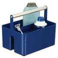 thumbnail image 1 of mDesign Plastic Shower Caddy Storage Organizer Utility Tote - Navy Blue/Satin, 1 of 6