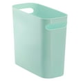 thumbnail image 1 of mDesign Plastic Small 1.5 Gal./5.7 Liter Trash Can, Built-In Handles, Mint Green, 1 of 8