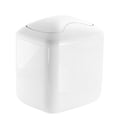 mDesign Small Covered Bathroom Wastebasket Trash Can with Swing Lid ...