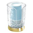 thumbnail image 1 of mDesign Plastic/Steel Compact Disposable Paper Cup Dispenser - Clear/Soft Brass, 1 of 7