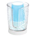 thumbnail image 1 of mDesign Plastic/Steel Compact Small Disposable Paper Cup Dispenser - Clear/White, 1 of 7