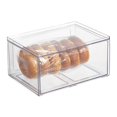 thumbnail image 1 of mDesign Plastic Wide Stackable Kitchen Storage Organizer with Pull Drawer, Clear, 1 of 8