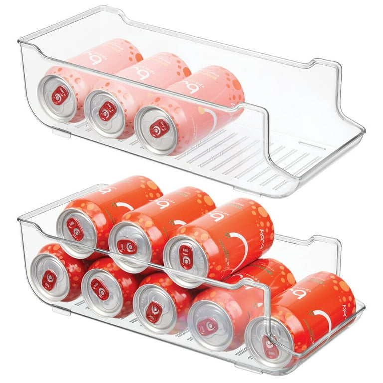 iDesign Clear Plastic Soda Can Organizer