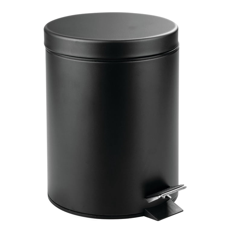 Modful 1.3 Gallon Steel Step Trash Can – Removable Inner Bucket, Matte Grey, Perfect For Bathroom Or Office