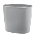 thumbnail image 1 of mDesign Small Plastic 2.25 Gallon Slim Trash Can Garbage Wastebasket Bin, Gray, 1 of 5