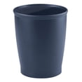 thumbnail image 1 of mDesign Small Plastic Bathroom Garbage Can - 1.6 Gallon - Navy Blue, 1 of 4