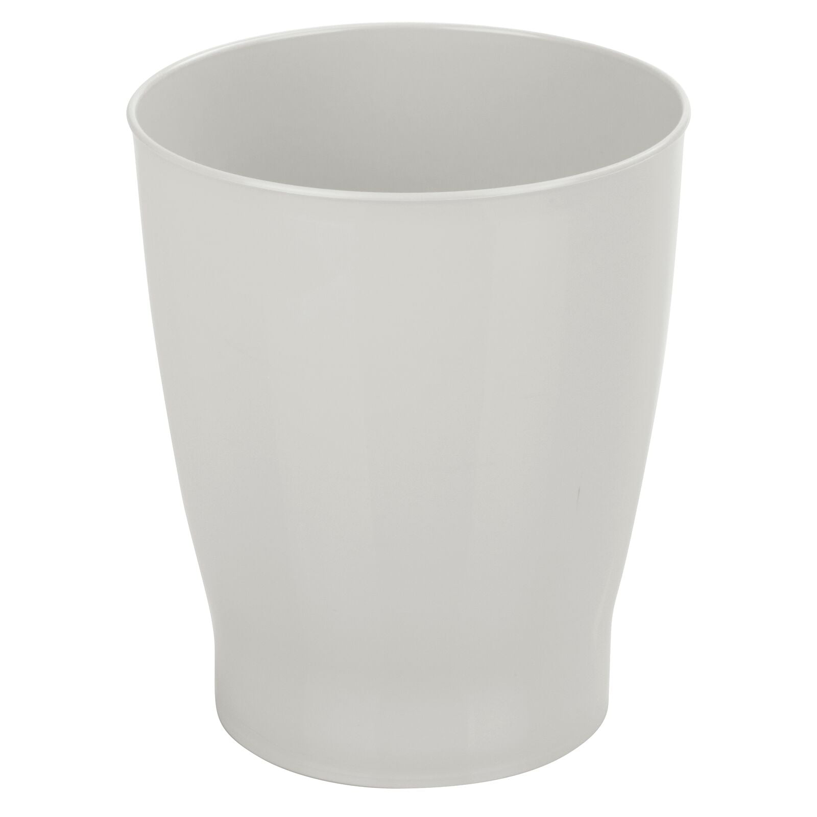mDesign Plastic Garbage Bin, Small Round 1.25 Gal. Wastebasket for ...
