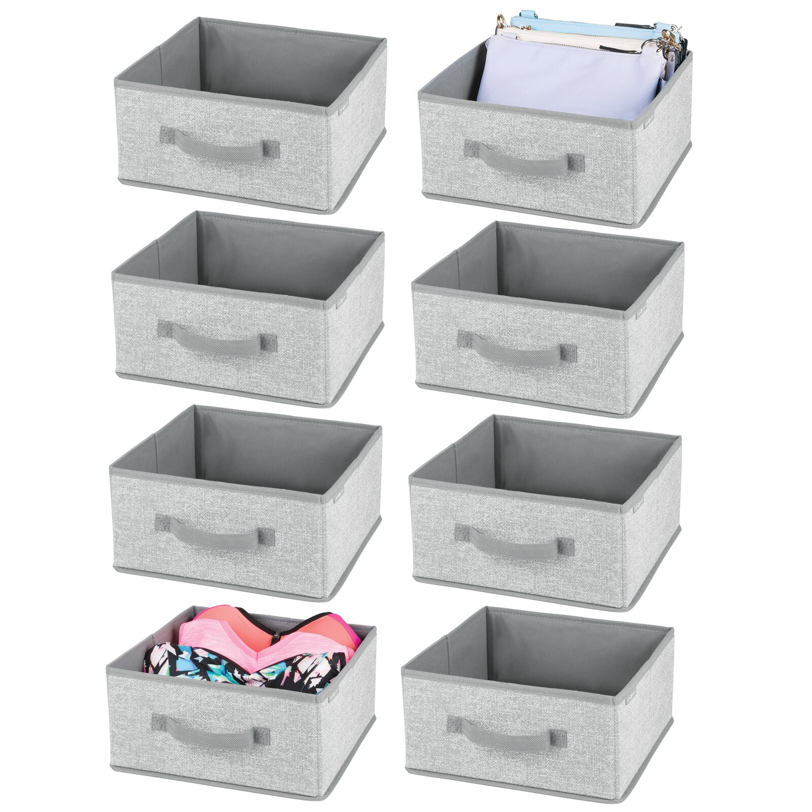  mDesign Plastic Closet Organizer Bin w/Pull Out Drawer