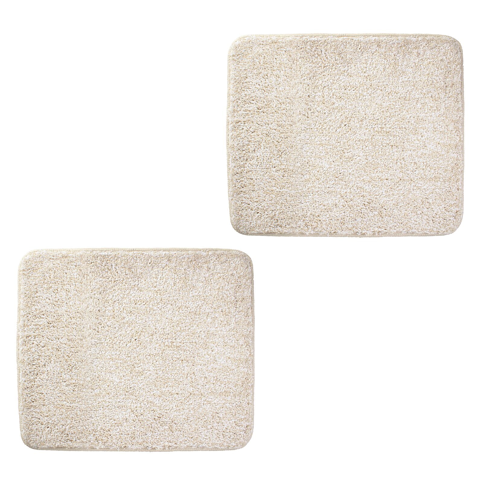 mDesign Soft Microfiber Small Accent Rug Mat, 2 Pack, 21" x 17