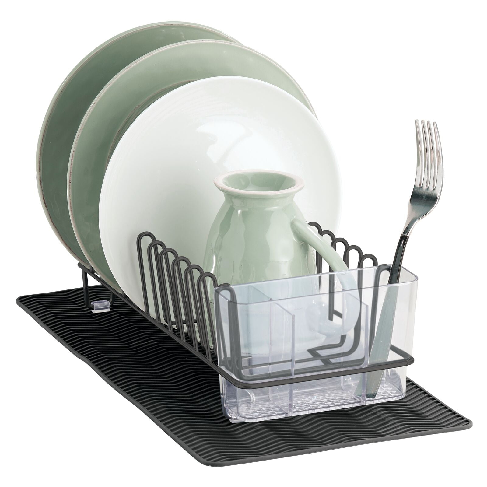 mDesign Dish Drying Rack - Thumbnail 2