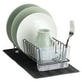 thumbnail image 1 of mDesign Steel Dish Drying Rack/Drainer Storage, Set of 2, Black/Dark Gray, 1 of 7