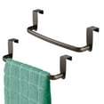 mDesign Kitchen Towel Holder, Steel Metal Over Cabinet Storage ...