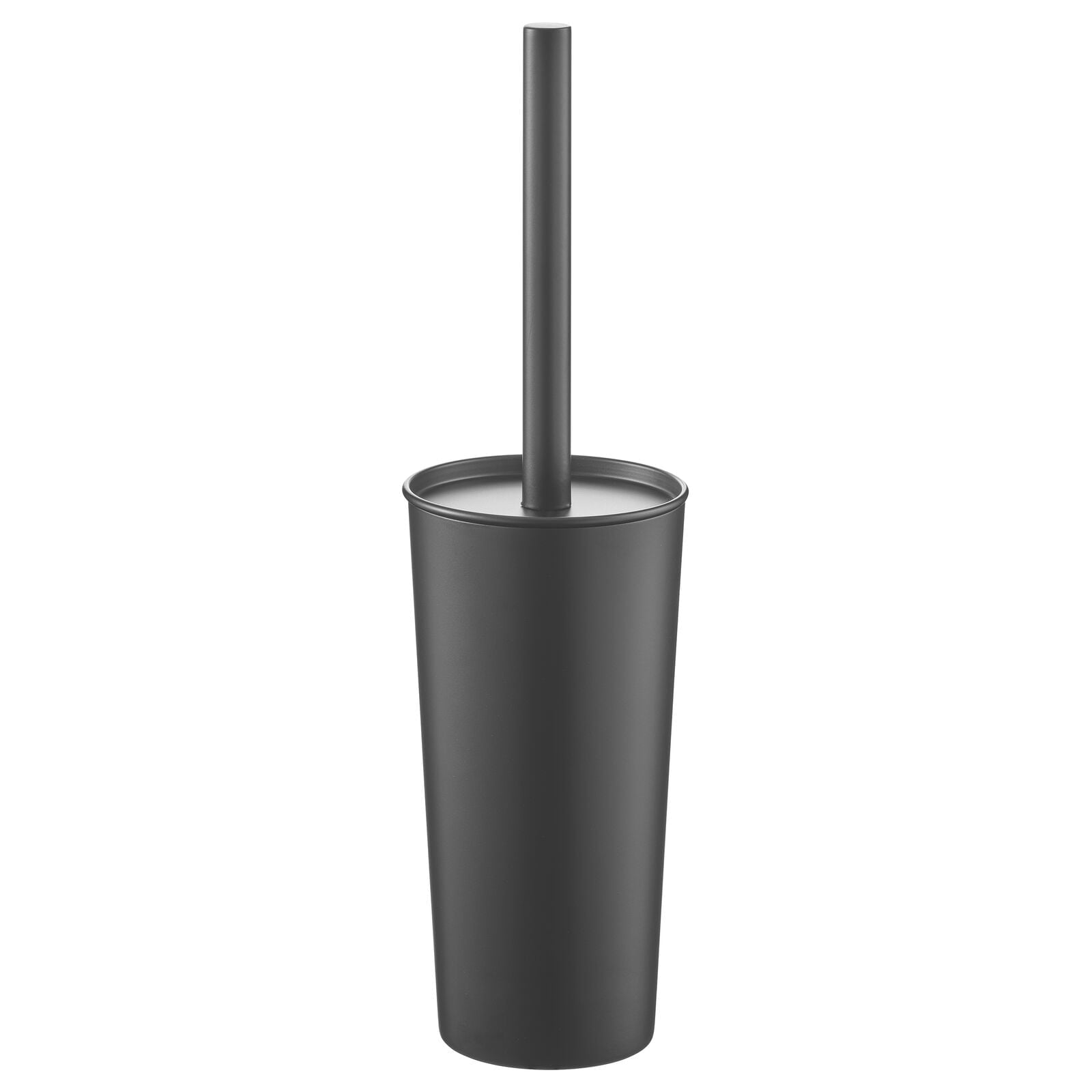 mDesign Steel Toilet Bowl Brush/Holder Bathroom Storage Combo - Graphite