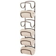 mDesign Steel Towel Holder for Bathroom Wall Wall Mounted Organizer