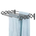thumbnail image 1 of mDesign Steel Wall Mount Accordion Expandable Clothes Air Drying Rack -  Gray, 1 of 9