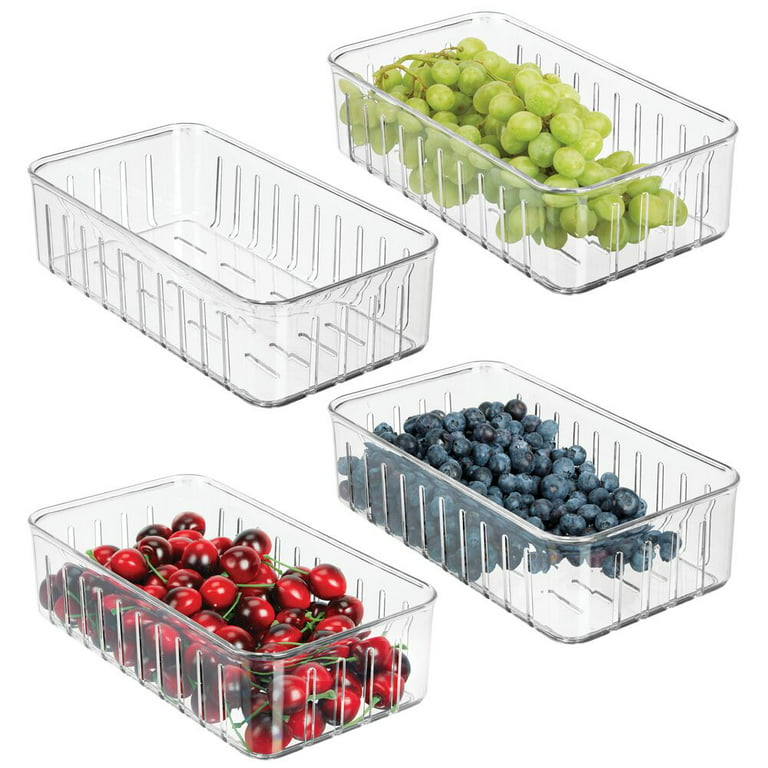 Refrigerator Storage Container Fresh Vegetable Fruit Container Storage  Kitchen Pantry Drain Basket Organizer - AliExpress