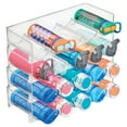 thumbnail image 1 of mDesign Water Bottle / Wine Rack Storage Organizer, 20 Bottles, 4 Pack - Clear, 1 of 9