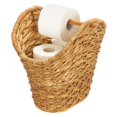 thumbnail image 1 of mDesign Water Hyacinth Toilet Paper Dispenser Basket for Bathroom, Natural/Tan, 1 of 7
