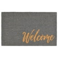 thumbnail image 1 of mDesign Welcome Doormat with Decorative Script - 36" x 22" - Natural/Gray, 1 of 6