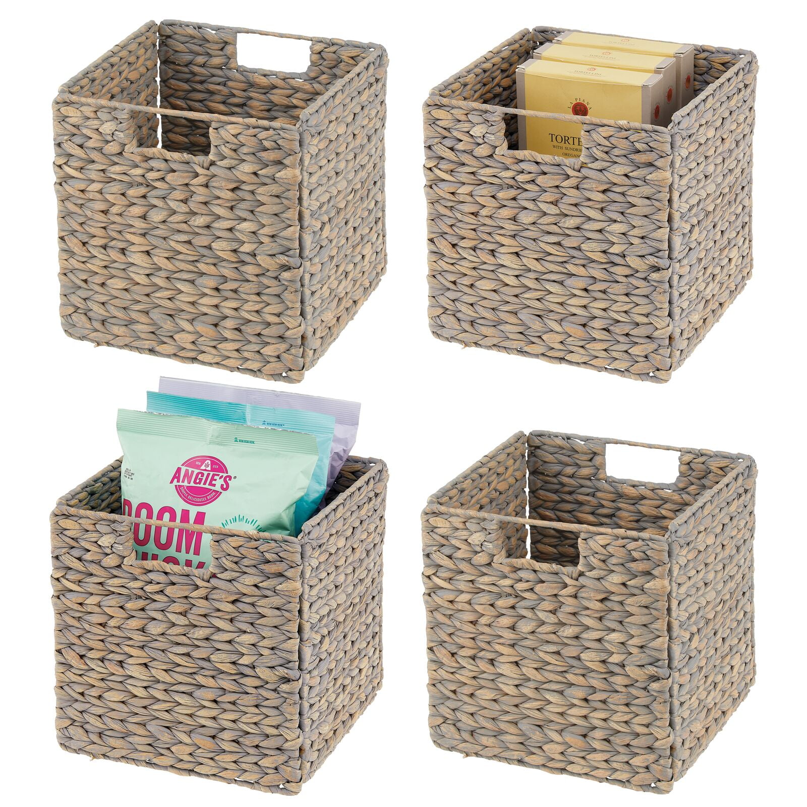 Kitcheniva Woven Fabric Basket Organizer Bins 7 Set - Aqua, Set of 7 -  Fry's Food Stores