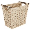 thumbnail image 1 of mDesign Woven Plastic Trash Can Wastebasket, Garbage Container Bin - Natural, 1 of 4
