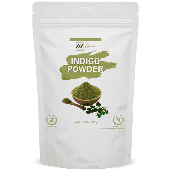 mGanna Indigo Powder for Hair Care 0.50 lbs / 227 Gms